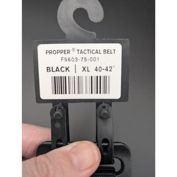 Propper Tactical Belt Mens XL 40-42 Black Nylon Webbing Outdoor F5603 Duty Gear - Picture 5 of 7